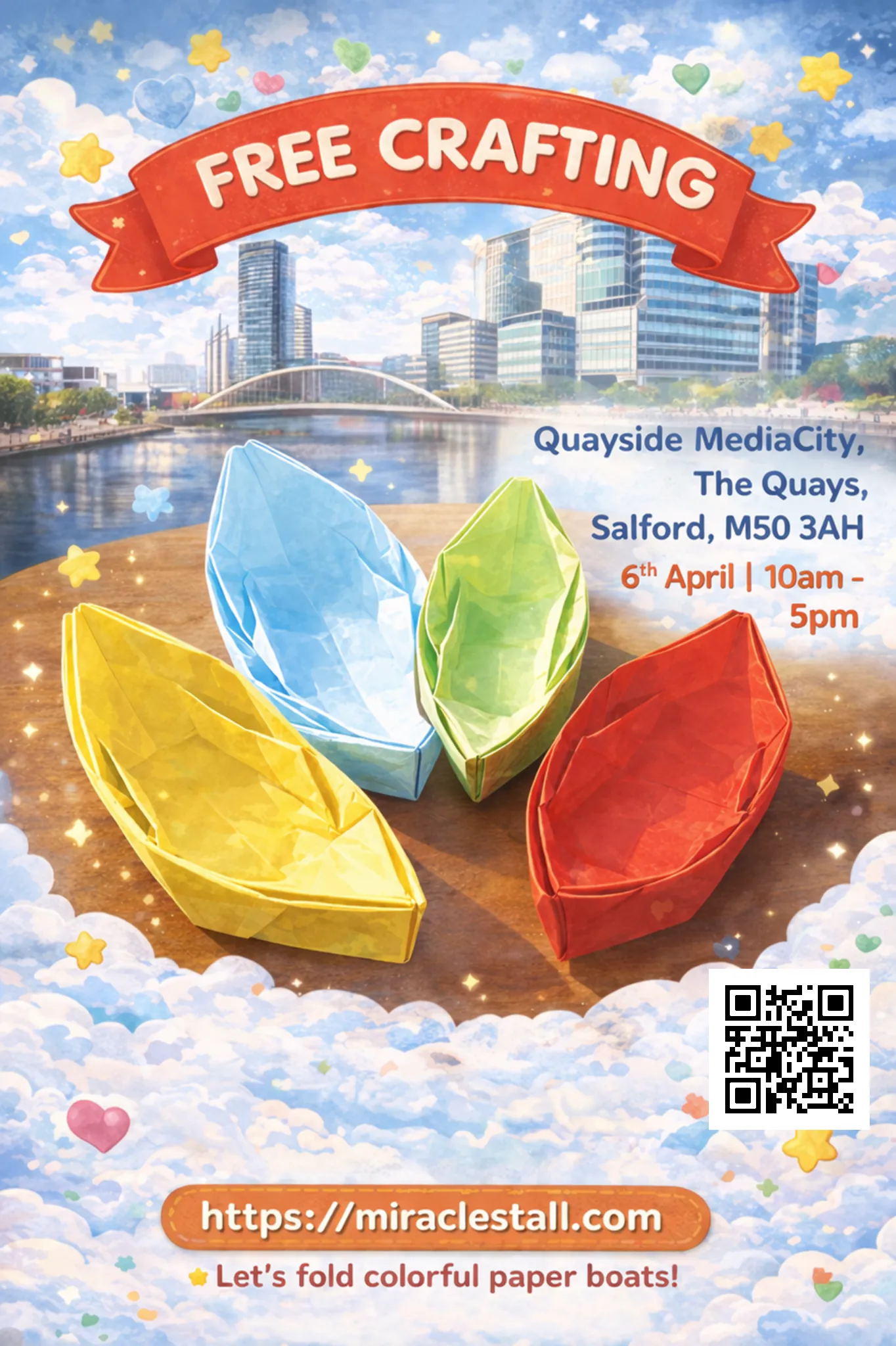 Free Crafting in Quayside MediaCity, UK