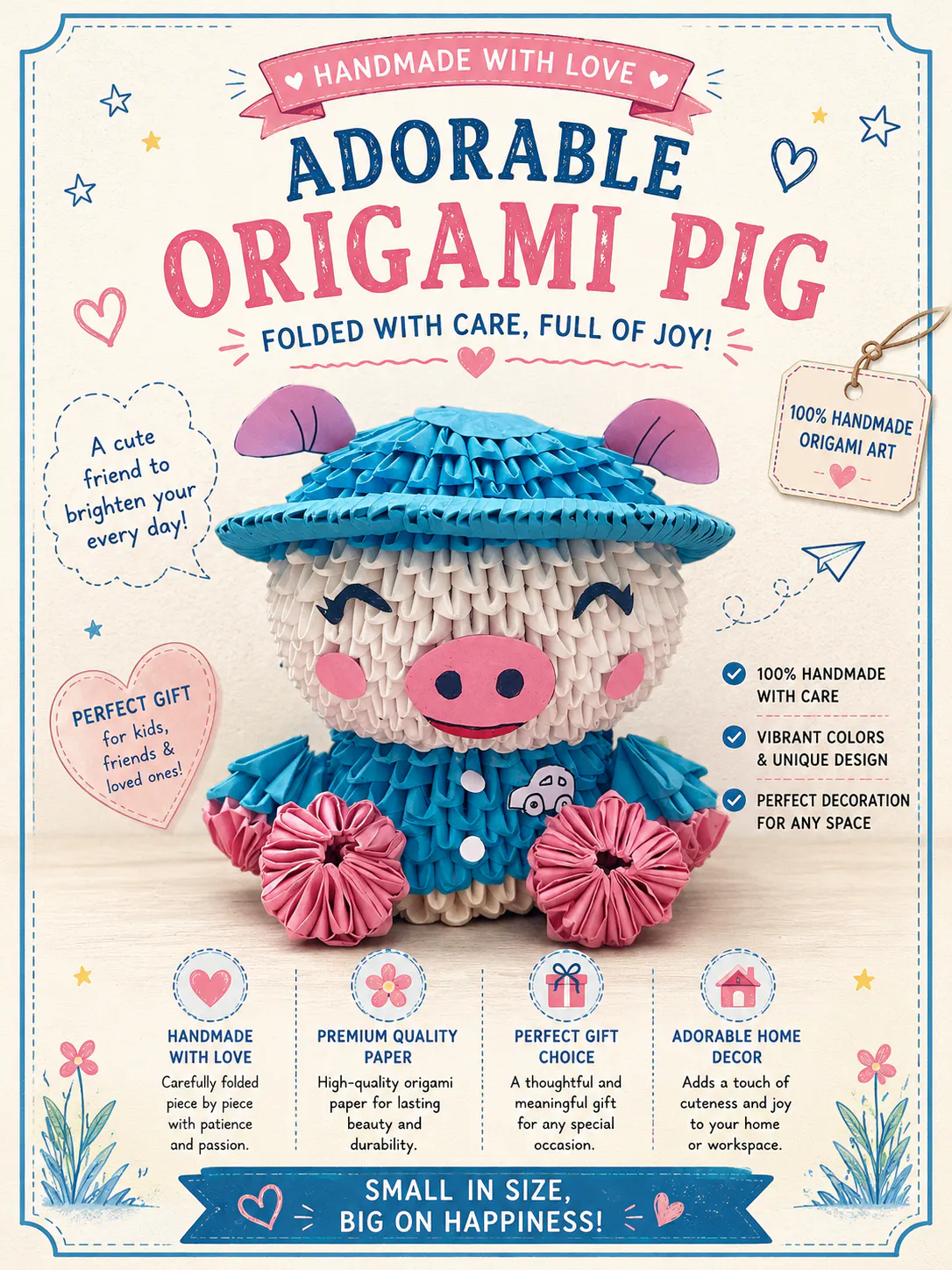 Private Studio : Origami Pig – £13